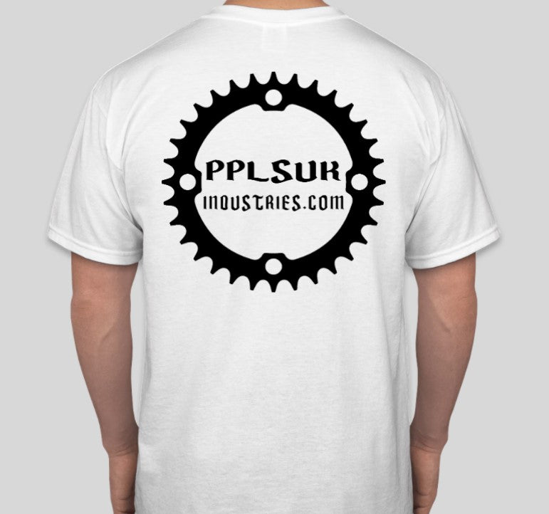 PPLSUK WHITE NEXT LEVEL SHORT SLEEVE T- SHIRTS