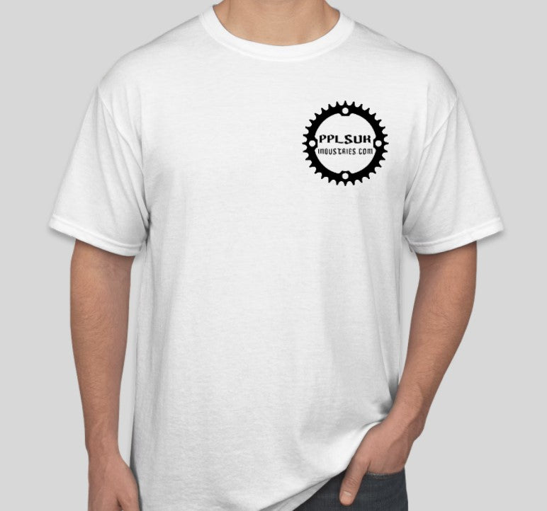 PPLSUK WHITE NEXT LEVEL SHORT SLEEVE T- SHIRTS